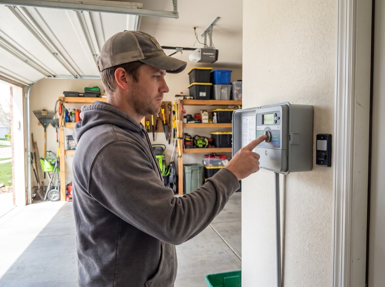 Setting a sprinkler controller to off after a blowout